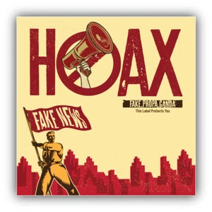 Stop Hoax Fake News Retro Vintage Vinyl Sticker Car Bumper Decal - Picture 1 of 1