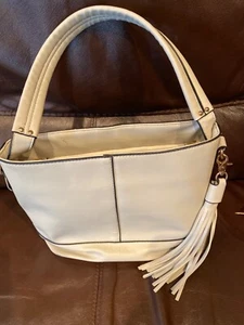 Melie Bianco Brown Belt Tassel Shoulder Bag crossbody strap missing - Picture 1 of 6