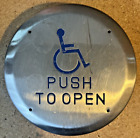 Handicap Push to Open Pneumatic 6” Round Electrical Button Switch 