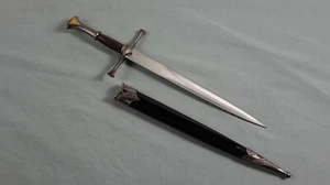 Middle Age Earth Lord Of The Dwarf Sword 14" Power King Rings Dagger & Scabbard - Picture 1 of 5
