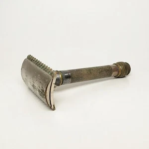 Vintage 1920's Gillette Canada Metal Safety Razor No Blade - Picture 1 of 8