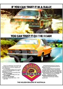 HOLDEN LJ GTR RALLY CAR CIRCA 1970 Remastered Car Advert from Unique Autoart - Bild 1 von 3