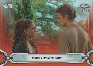 2019 Star Wars Chrome Legacy Visions From Tatooine Orange Refractor 35 /25 - Picture 1 of 1