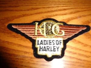 Damas de Harley HOG parche antiguo chaleco motociclista HD motocicleta recuerdos coleccionables - Imagen 1 de 1