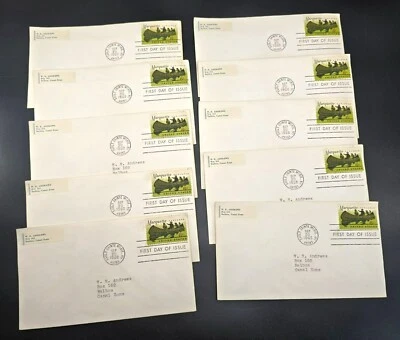 1968 First Day Of Issue Marquette Explorer US 6¢ Stamps On Envelopes LI3018 - Image 1 of 4