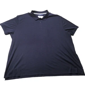 Nautica Mens Navy Blue Polo Shirt 6XL Short Sleeve Classic Fit 100% Cotton - Picture 1 of 8