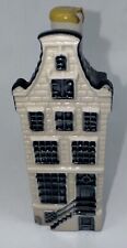 Blue Delft House #78 KLM Airlines BOLS Amsterdam 2005 - Empty- Some Damage