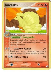 CARTA POKEMON - NINETALES - 22/101 - 70 PV - RARA - IN IT - Foto 1 di 1