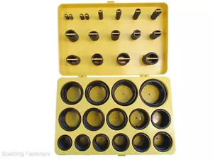 386 Stück Verschiedene Metrisch Schwarz Nitril Gummi O Ring Box Set Gelb 1 mm-30 mm - Bild 1 von 1