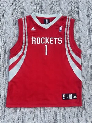 Футболка Adidas NBA Tracy McGrady Houston Rockets выездная копия молодежный размер L  - Изображение 1 из 4