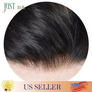 Full French Lace Men Toupee Light Density Remy Hair System Replacement for Men - Picture 1 of 67