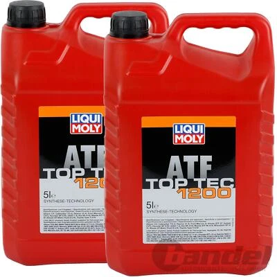 2x5L LIQUI MOLY TOP TEC ATF 1200 ACEITE DE TRANSMISIÓN AUTOMÁTICA DEXRON III 3 ACEITE SERVO ACEITE - Imagen 1 de 4