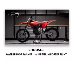 Stark Future Varg moto elettrica dirt bike poster striscione stampa immagine arte - Foto 1 di 4