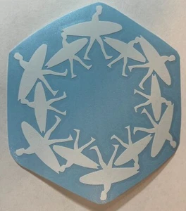 Surfer Walking Collage - High Quality Vinyl Decal Sticker Fishing Boat Beach Fun - Picture 1 of 3