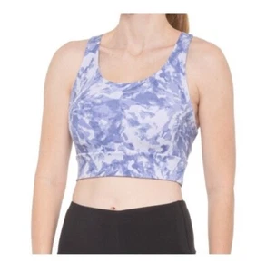 NWT Harmony Balance Women's Peached Yoga Crop Size XS Velvet Blue $40 T084 - Picture 1 of 1