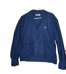 Vtg Fila Men's Convertible Jacket Vest Blue Italy Sz 42 Flaw Zip off sleeves - Picture 1 of 6
