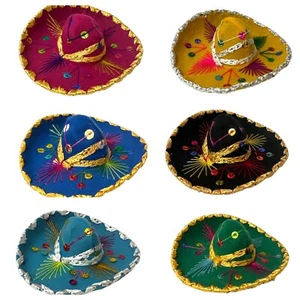 ONE MINI CHARRO HAT, 5 de mayo , party favor , decorations , sombrero , MARIACHI - Picture 1 of 8