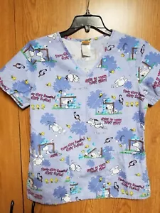 Peanuts Snoopy Scrub Top XS - Picture 1 of 3