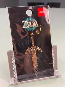Rare Legend Zelda Tears of the Kingdom Master Sword Gold Metal Pin Lapel Emblem - Picture 1 of 6