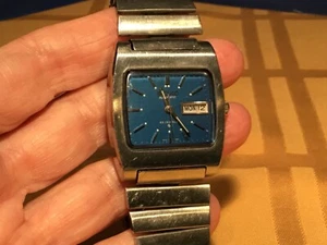 Seiko 5606-5039 Vintage 1972 Automatic Watch~ Blue Face - Picture 1 of 9