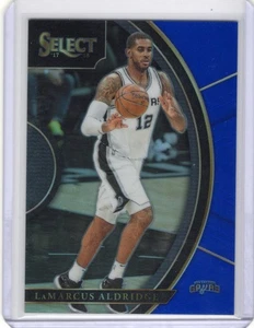 17-18 Panini Select Concourse Blue Prizm LaMarcus Aldridge /299 Spurs - Bild 1 von 2