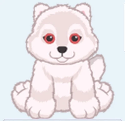 Webkinz White Dire Wolf Pup RARE PROMO cub husky direwolf Virtual code messaged - Image 1 of 3