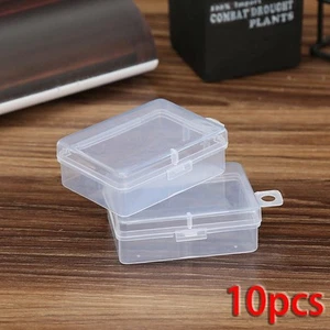 10 Tlg Mini Plastik Aufbewahrung Kiste Schmuck Organizer Arzneimittel Behälter - Bild 1 von 8