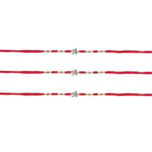 3x Rakhi Thread Bracelet Aum Om Raksha Bandhan Festival Rakhi Wrist Band Dora - Picture 1 of 3