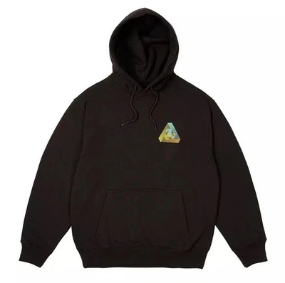 Palace 3P Fade Hood Sudadera con Capucha Negra Polar Cepillado Sudadera con Capucha Para Hombre Talla Grande Foto 1 de 4