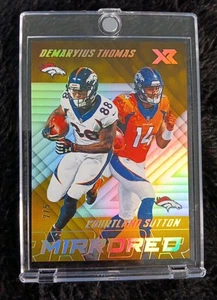 2018 Panini XR Oro Specchio /5 Courtland Sutton Demaryius Thomas Rookie RC - Foto 1 di 2
