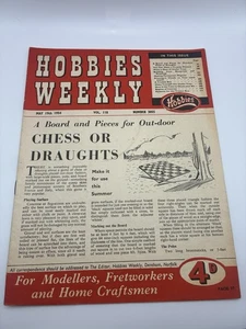 Hobbies Weekly Magazine Vol 118 No 3055 May 19th 1954 Vintage DIY Chess Issue - Picture 1 of 2