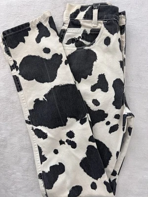 Pantalones de mezclilla vintage Roper Western con estampado de vaca a pelo EE. UU. para mujer talla 3/4 (24,5 x 34,5) Foto 1 de 4