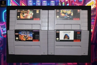 Super Nintendo Snes Authentic OEM 4 Strategy games Lot. Fast Shipping! - Image 1 of 4