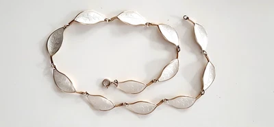 DAVID ANDERSEN ° SILBER DESIGN COLLIER ° 925 / ooo ° NORWEGEN ° Guilloche ° Bltt - Bild 1 von 4