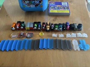 Thomas Capsule Plarail Vehicle Set with Blue Storage Case and Tracks - Picture 1 of 4