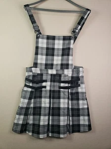 Hot Topic Rockall Overall Damen schwarz weiß Schottenkaro Taschen Größe XL neu mit Etikett - Bild 1 von 13