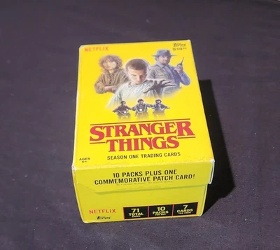 Tarjetas coleccionables Stranger Things temporada 1 Topps Netflix 2018 70 + 1 parche LN CIB  Foto 1 de 4