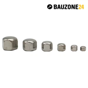 Hutmutter DIN 917 NIEDRIGE FORM Edelstahl A2 rostfrei Sechskant flach M4 - M24 - Bild 1 von 14