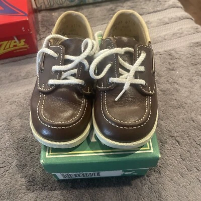 Stride Rite Child  6.5 EEE Brown Top Sider Boat Shoe - Image 1 of 4