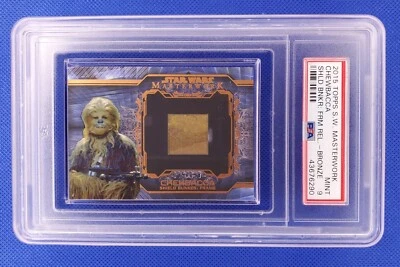 CHEWBACCA 2015 STAR WARS  MASTERWORK SHIELD BUNKER RELIC BRONZE PSA 9 MT   - Image 1 of 4