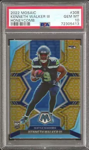 2022 Panini Mosaik #308 Kenneth Walker III Wabe - PSA 10 EDELSTEIN MT - Bild 1 von 2