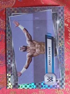 Apollo Crews 2025 Topps Chrome WWE Wrestling X-FRACTOR Parallel #114 Smackdown - Picture 1 of 1