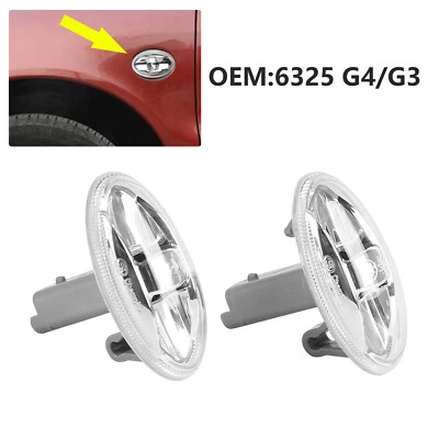 2X FOR PEUGEOT 107 206 207 307 PARTNER TEPE SIDE INDICATOR  REPEATER LIGHT LAMP - Image 1 of 4