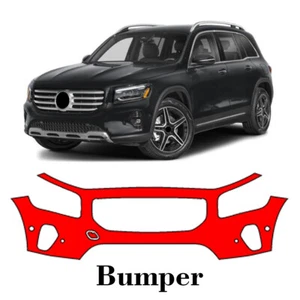 Front bumper PreCut PPF Paint Protection Film For Mercedes Benz GLB 2024-2025 - Picture 1 of 7