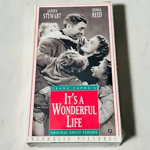 It's a Wonderful Life - Original Uncut Version - VHS - New Sealed James Stewart - Foto 1 di 2