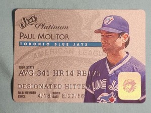1995 Studio Platinum #10 Paul Molitor