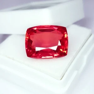 Rare Natural Padparadscha Sapphire Loose Gemstone 12 Ct Certified Cushion O127 - Picture 1 of 12