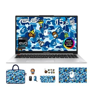 BAPE×ASUS Laptop Vivobook S 15 OLED BAPE K5504VA 15.6 in i5-13500H 16GB SSD512GB - Picture 1 of 24