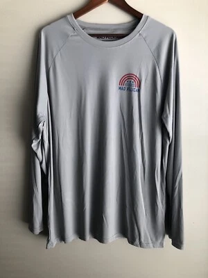 Camiseta Mad Pelican Sun Kicker Raglán UV Manga Larga American Beach Arch XL NUEVA CON ETIQUETAS Foto 1 de 4