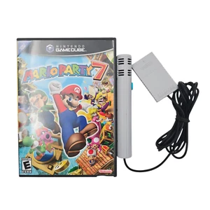 Mario Party 7 Video Game (Nintendo GameCube 2005) Complete CIB Tested with Mic - Picture 1 of 8